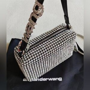 Alexander Wang Diamond Rhinestone Pouch Bag